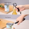KITCHENDAO Magnetic Fridge Bottle Opener, Manual Stainless Steel Bottle Opener