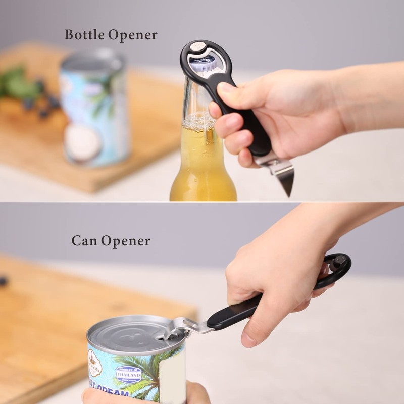 KITCHENDAO Magnetic Fridge Bottle Opener, Manual Stainless Steel Bottle Opener