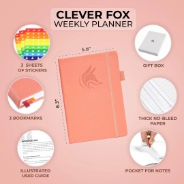 Clever Fox Planner – Undated Weekly & Monthly Planner for Productivity, Time ...