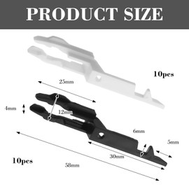 Fire Alarm Test Key 20 Pack Emergency Door Release Key General Fire Alarm Call Point Test Keys Practical and Reliable for Glass Break Switch (Black White)