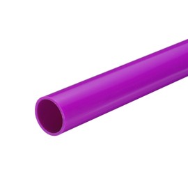MECCANIXITY 1.3 Inch PVC Rigid Tube Round Pipe Tubing Hardware Tubing 27.2mm ID 32mm OD 330mm/13" Purple High Impact for Water Pipe Crafts