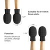 8 Pieces Drum Mute Drumstick Quiet Drum Mute Accessories Rubber