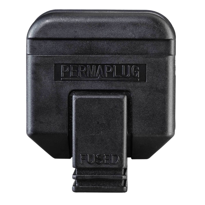 HW Electronics Masterplug HDPT13B 13A Black Rubber Composite Plug (Garden,