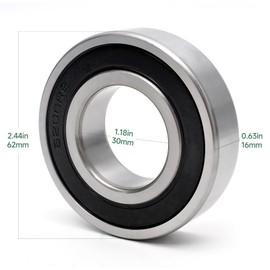 （6 Pack） for 037-6023-00 037-6015-00 Deck Blade Spindle Bearing Rebuild Kit Suitable for Bad Boy 037-6015-00Pup, Outlaw, ZT, Lightning, CZT 2004 Later Models with C3 High Temperature Grease Upgrade