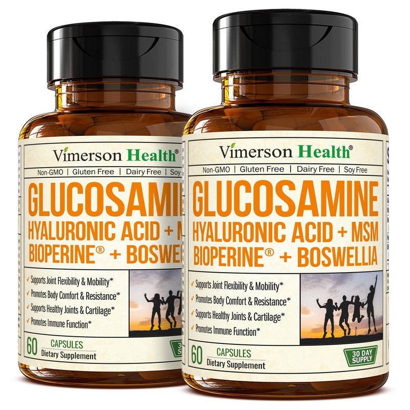 Glucosamine Sulfate with Hyaluronic Acid, Boswellia, Black Pepper & MSM