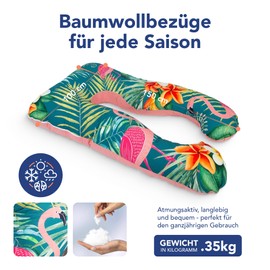 MAKOSAS KomfortKissen Original Replacement Cover (Cotton - Flamingo)