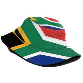 Cute South Africa Flag Bucket Hats Fashion Sun Cap Summer Outdoor South African Fisherman Cap for Adults Women Men