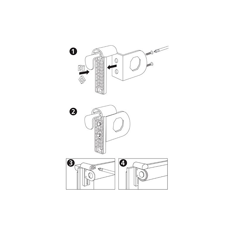 ps FASTFIX - Universal clamp support (2 pieces) for roller