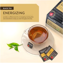 Wissotzky Classic Black Tea (2 Pack - 200 Tea Bags) | Smooth & Full Bodied Tea | Antioxidant Rich | Rich Flavor Black Tea Bags