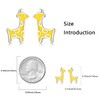 Giraffe Earrings Hypoallergenic 925 Sterling Silver Animal Stud Earrings Jewelry
