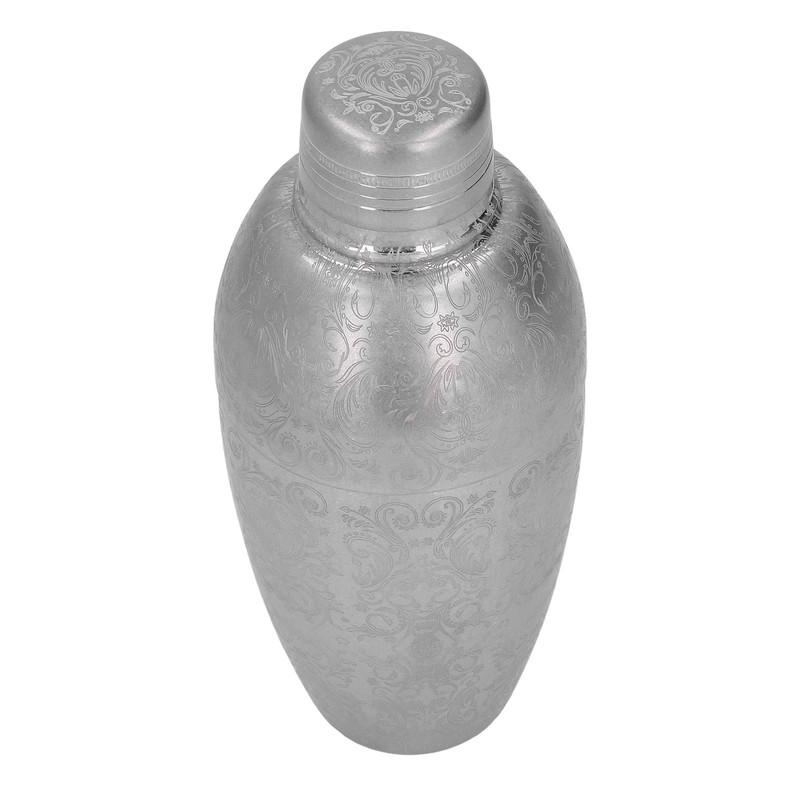 Cocktail Shaker 304 Stainless Steel High Strength Flower Carved Bartending