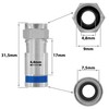 POPPSTAR 50x SAT F-Quick Mount Connectors, F-Compression Connector for Coaxial