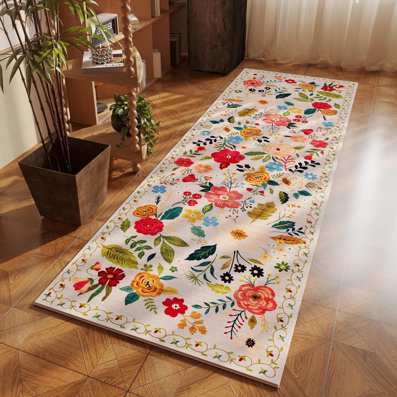 Rugcomf Runner Rug for Hallways Kitchen Runner Rug Non Slip