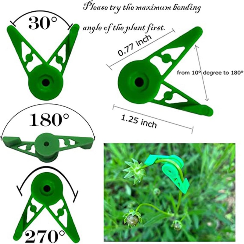 Fokroin Pack of 30 Plant Benders, 360° Adjustable Plant Benders,