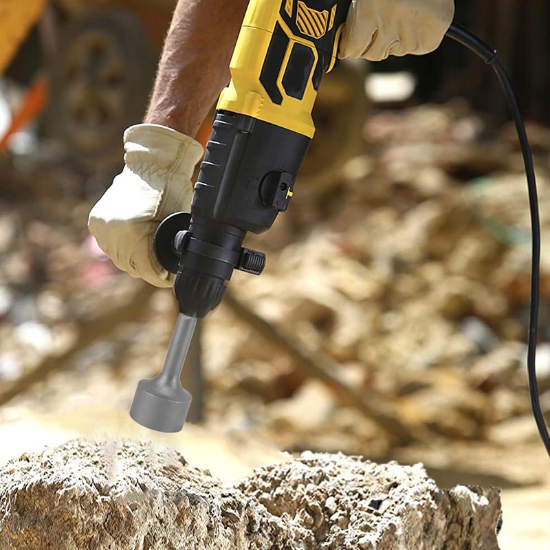 SDS Plus Ground Rod Screwdriver, Heavy Duty Ground Base, Steel