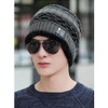 Winter Warm Elastic Soft Ear Protection Knitted Scarf hat Fleece