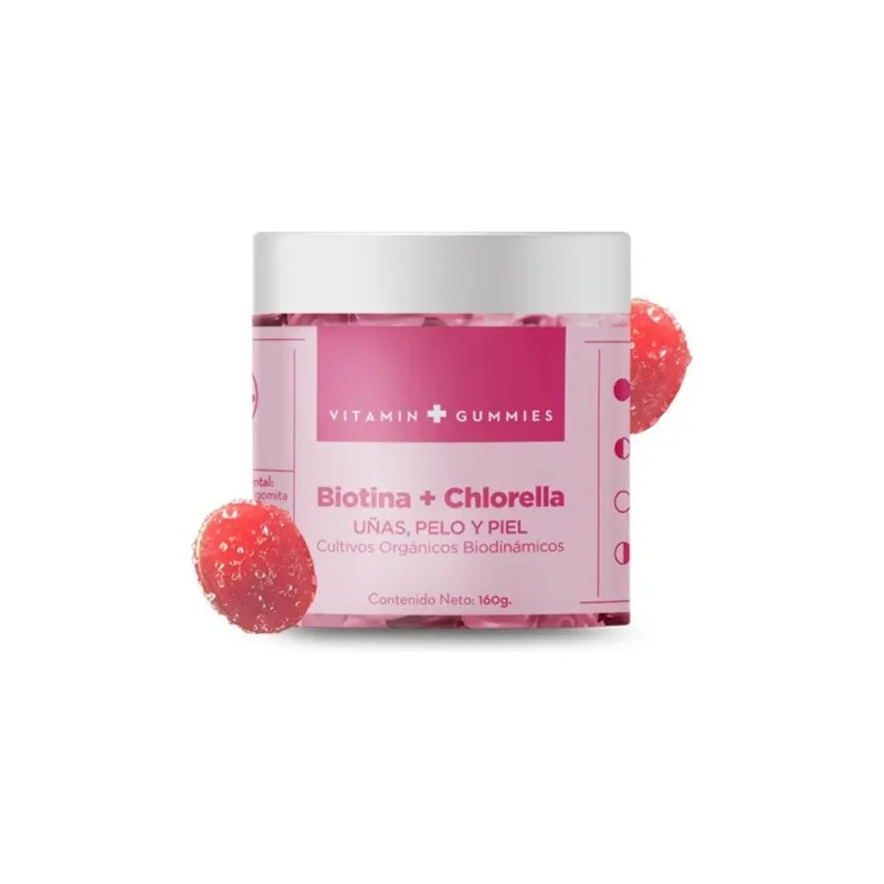 Gomitas Frutales Biotina y Chlorella para Piel Uñas Cabello Chemisette