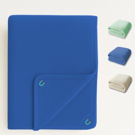 YSLPHMG Outdoor Magnetic Bath Towel，Magnet Beach Towel-Oversized 31"x79" Quick-Dry, Sand-ResistantBeach Towel，Super Absorbent Microfiber Towel，Suitable for Beach, Pool, Camping (Blue 31×79 inches)