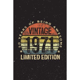  Vitamin & Supplements Tracker - 50 Year Old Vintage 1971 Limited Edition 50th Birthday