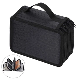 Large Capacity Colored Pencil Storage Case Multi-Layer Pencil Case with 72 Slots Handheld Pen Holder Pouch Stationary Organizer for Artist Students Teens Boys Girls