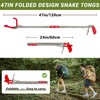 47" Professional Snake Tongs Heavy Duty Reptile Rattle Snake Catcher
