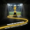 Toyvian Trofeo Calcio Coppa del Mondo Palloncino Dorato Design Creativo