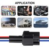 6Pcs 3 Pin Waterproof Connector Electrical Wire Plug Car Auto