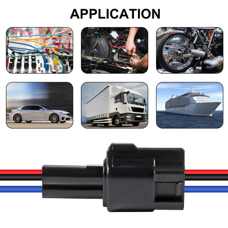 6Pcs 3 Pin Waterproof Connector Electrical Wire Plug Car Auto