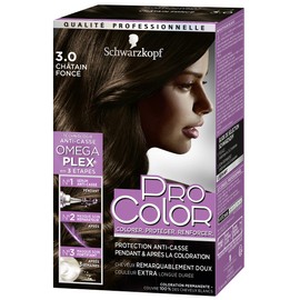 Schwarzkopf - Pro Color - Permanent Hair Colour - Anti-Breakage - Omega Plex Technology - Extra Long Lasting - Dark Brown 3.0