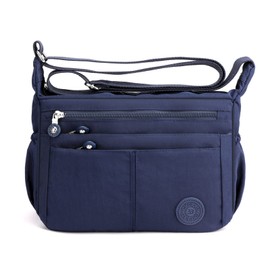FANDARE Casual Shoulder Bag Women's Lightweight Shoulder Bag Waterproof Nylon for Sports Bag Work Bag Travel Leisure Crossbody Bag, blue, Utility
