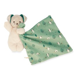 Kaloo - Carré Douceur - Green Dog Soft Toy - Baby Plush - Comforter: 18 x 18 cm - Green - Eco-Friendly Materials - FSC Gift Box - 0 Months +, K226001