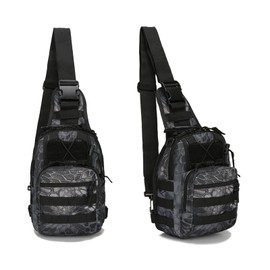 eBigValue Tactical Sling Bag Pack Small molle one Strap Daypack Shoulder Bag Fishing Tackle Sling Chest Bag Pack for Camping Hiking Cycling Outdoors
