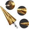 Step Drill, ONUEMP, Hexagonal, Spiral, Sharp, Titanium Coated Spiral, hssSteel