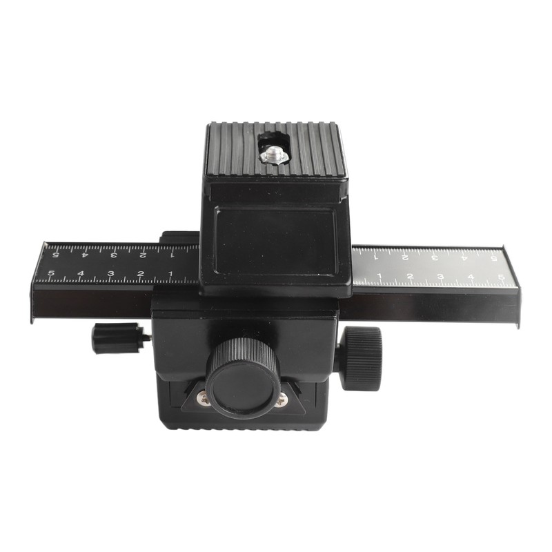 Macro Focusing Rail Slider 4 Way Magnesium Aluminum Alloy Close