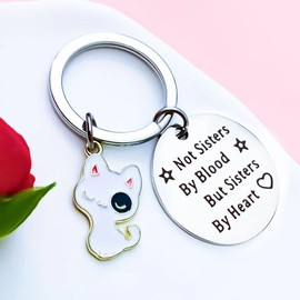 KSMMA Girlfriend Keychain Funny Birthday Gift Long Distance Friendship Gift Female Friend Gifts Cute Christmas Gift