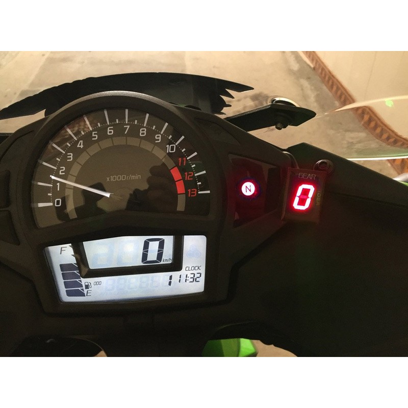 IDEA Motorcycle Gear Indicator for Suzuki, Waterproof Red LED Gear