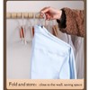 WRYLCYH 8 Pcs Foldable Hangers, Plastic Collapsible Hangers, Portable Folding