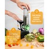 Electric Cheese Grater Salad Shooter,5-In-1 Electric Slicer For Home Kitchen,One-Touch