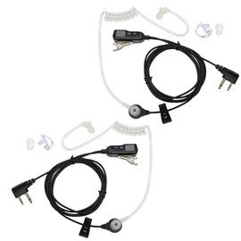 Two Way Radio Earpiece Transparent Security Headphones Walkie Talkie Earphone Compatible AVPH3 Earpiece with VOX-PTT Pair Not Compatible with Other Brands Such as Motorola or Kenwood