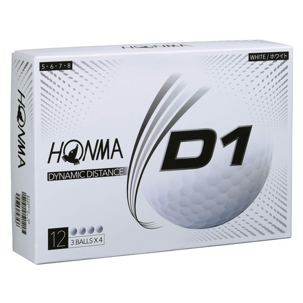 Honma Golf D1 Ball High Number White