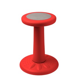 Studico ActiveChairs Kids Wobble Stool, Flexible Elementary Classroom Seating, Improves Focus, Posture and Helps ADHD/ADD, Sensory Chair, Active Fidget Chairs, Pre-Teen 17.75" Chair, Ages 7-12, Red