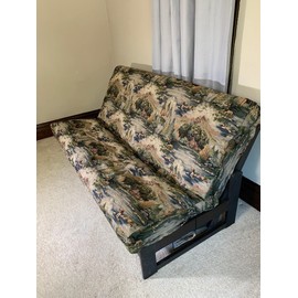 Futon Cover Only Full Size Fits 6 to 8 Inch Mattress Wild Fisherman Hidden Zipper Tapestry (Full Size)