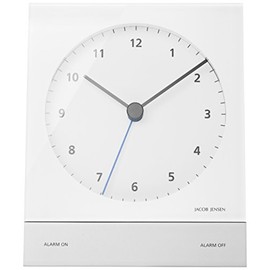 Jacob Jensen, Analogue Alarm Unisex, WHITE (WHITE)