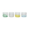 Bloomingville 4-Piece Festive Confetti Hand-Blown Drinking Glass Set, Multicolor