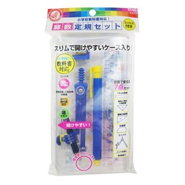 Kutsuwa AP03A STAD Math Ruler Set with Compass