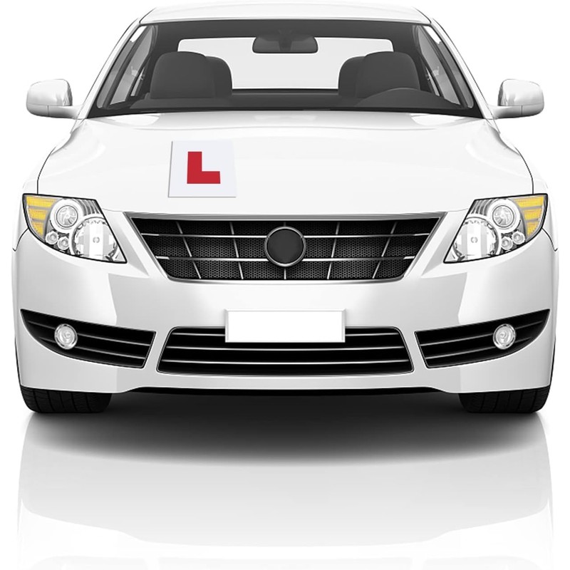 Fully Magnetic Car P-Plates Red L Plate 2 Pack for