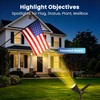 JEJOT 6 Pack Solar Lights Outdoor Waterproof,Warm White Light,2 Lighting