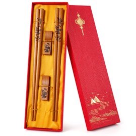 Chinese Chopstick Reusable, Panda Chopsticks Chinese Traditional Stylish, Wooden Chopsticks for Sushi, Chinese Food