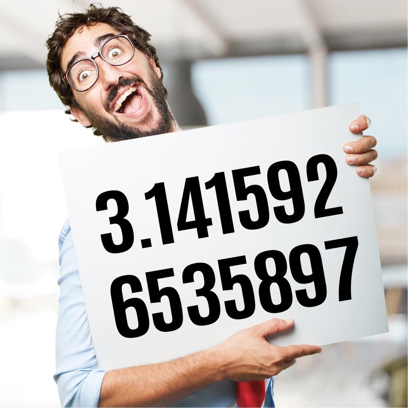 Large Number Stickers Waterproof Number Stickers Large (Black, 4 Inch,