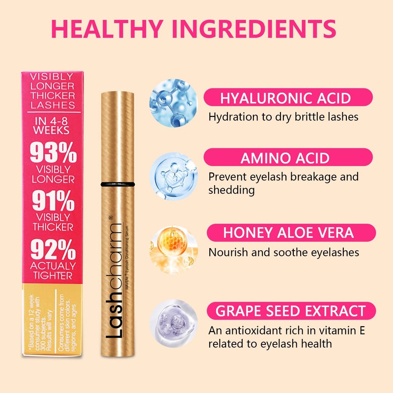 MAVENI Lash Enhancing Serum, Women's Advanced Cosmetics, Eyelash Growth Serum,